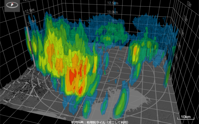最新気象レーダーMP-PAWRのデータ配信プラットフォーム 「きゅむろん」（ベータ版）を公開
